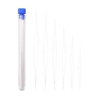 6Pcs Beading Carbon Steel Needles Set Assorted Size Seed Beads Big Eye TO7