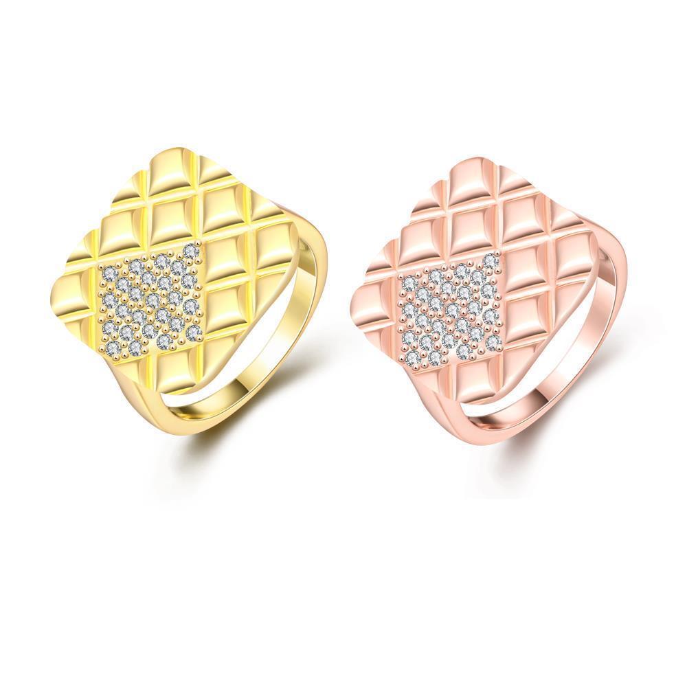 Rose Gold Plated Fashion Ring AAA Zirconia Women B258