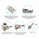 Metal Adjustable Watch Band Strap Bracelet Link Pin Remover Repair Tool Kit TO2