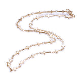 Copy of 304 Stainless Steel Chain Necklace Lobster Ion Plating Cross Gold 17.5"  A423