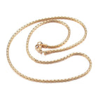 304 Stainless Steel Necklaces Coreana Chain Necklaces Gold 19.6" Z439