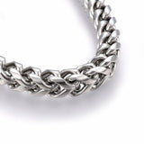 304 Stainless Steel Chain Bracelet Bayonet Clasp Gold 8.5" 6mm A107