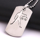 Stainless Steel Pendant Square tags Astrology Zodiac Sign Necklace B162