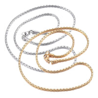 304 Stainless Steel Necklaces Coreana Chain Necklaces Gold 19.6" Z439