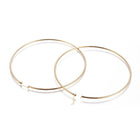 304 Stainless Steel BIG Hoop Earrings Ring Gold 4" Inch Pin 0.8mm  P607