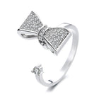 Spinner Fidget Anxiety Open Women Band Adjustable Size Flower Bee Heart Ring R71