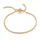 Stainless Steel Bolo Snake Chain Smooth Adjustable Slider Bracelet Silver Gold T94