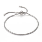 Stainless Steel Bolo Snake Chain Smooth Adjustable Slider Bracelet Silver Gold T94