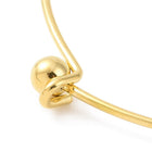 Stainless Steel Beaded Womens Circular Smooth Polished Sphere Bangle Silver Gold T95 product image 3