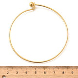 Stainless Steel Beaded Womens Circular Smooth Polished Sphere Bangle Silver Gold T95 product image 6