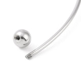 Stainless Steel Beaded Womens Circular Smooth Polished Sphere Bangle Silver Gold T95 product image 12