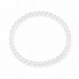 Glass Beaded Faceted Round Smooth Adjustable Stretch Bracelet Purple Black Clear T99 product image 8