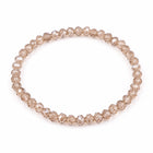 Glass Beaded Faceted Round Smooth Adjustable Stretch Bracelet Purple Black Clear T99 product image 10