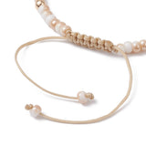 Glass Turtle Womens Smooth Glossy Knot Adjustable Beaded Bracelet Turquoise Beige T102 product image 3