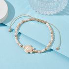 Glass Turtle Womens Smooth Glossy Knot Adjustable Beaded Bracelet Turquoise Beige T102 product image 4