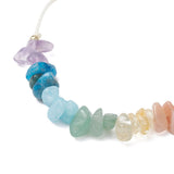 Gemstone Chip Chakra Amethyst Religious Womens Smooth Beaded Bracelet Purple Blue Green Yellow T105 product image 3