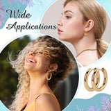 18K Gold-Plated Stainless Steel Womens Polished Shiny Hinged Closure Huggie Earrings 3mm E91 product image 5