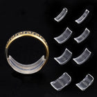 8pcs Ring Sizer Adjuster Invisible Clear Ring Sizer Jewelry Fit Reducer Guard A1