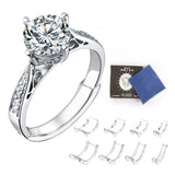 8pcs Ring Sizer Adjuster Invisible Clear Ring Sizer Jewelry Fit Reducer Guard A1