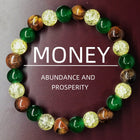 Gemstone Hematite Round Quartz Tiger Eye Beaded Smooth Glossy Adjustable Stretch Bracelet Turquoise T122