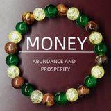 Gemstone Hematite Round Quartz Tiger Eye Beaded Smooth Glossy Adjustable Stretch Bracelet Turquoise T122