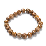 Gemstone Agate Round Quartz Carnelian Beaded Adjustable Stretch Bracelet Turquoise T124