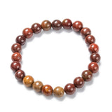 Gemstone Agate Round Quartz Carnelian Beaded Adjustable Stretch Bracelet Turquoise T124