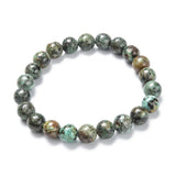 Gemstone Agate Round Quartz Carnelian Beaded Adjustable Stretch Bracelet Turquoise T124