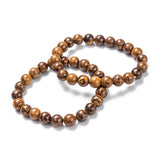 Gemstone Agate Round Quartz Carnelian Beaded Adjustable Stretch Bracelet Turquoise T124