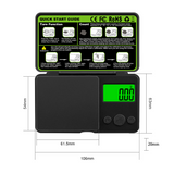 Digital Scale 1000g x 0.1g Jewelry Gram Silver Gold Pocket Size Herb Grain T3