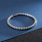 Stainless Steel Chain Bracelet 7"-10" Smooth Box Square Rope Silver 2-7mm N69
