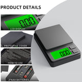 Digital Scale 1000g Jewelry Gram Silver Gold Pocket Size Herb Grain T2