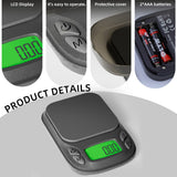 Digital Scale 1000g x 0.1g Jewelry Gram Silver Gold Pocket Size Herb Grain T4