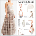 Stainless Steel Cubic Zirconia Teardrop Polished Dangle Stud Earrings Rose Gold E158 product image 3
