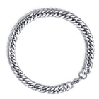 6”-11” Stainless Steel Cuban Chain Bracelet Men Women 3/5/7/9/11mm Lobster Clasp N72
