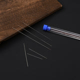 6Pcs Beading Carbon Steel Needles Set Assorted Size Seed Beads Big Eye TO7