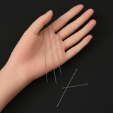 6Pcs Beading Carbon Steel Needles Set Assorted Size Seed Beads Big Eye TO7