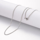 Stainless Steel Curb Chain Lobster Clasp Polished Heart Necklace Silver 23.6 in N115 product image 2