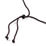 Nylon Cord Butterfly Slider Smooth Polished Adjustable Pendant Necklace White Black Light Blue-Green Green 27.68 in N120