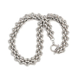 Stainless Steel Panther Chain Womens Polished Glossy Toggle Clasp Necklace Silver Gold 16.54 in N123