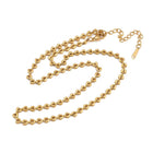 Stainless Steel Heart Link Chain Womens Shiny Heart-Shaped Necklace Gold 16.06 in N126 product image 2