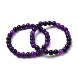 Crystal Hematite Round Flower Quartz Beaded Smooth Adjustable Stretch Bracelet Turquoise T132