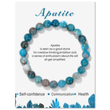 Crystal Hematite Round Flower Quartz Beaded Smooth Adjustable Stretch Bracelet Turquoise T132