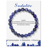 Crystal Hematite Round Flower Quartz Beaded Smooth Adjustable Stretch Bracelet Turquoise T132