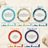 Crystal Hematite Round Flower Quartz Beaded Smooth Adjustable Stretch Bracelet Turquoise T132 product image 1