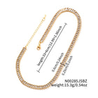 Cubic Zirconia Rectangle Pave Womens Polished Oval Necklace Green Blue Gold Red 12.99 in N146