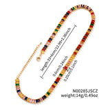 Cubic Zirconia Rectangle Pave Womens Polished Oval Necklace Green Blue Gold Red 12.99 in N146