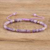 Gemstone Crystal Agate Quartz Opal Aquamarine Smooth Dragon Adjustable Beaded Bracelet Turquoise Red Green White T134