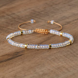 Gemstone Crystal Agate Quartz Opal Aquamarine Smooth Dragon Adjustable Beaded Bracelet Turquoise Red Green White T134