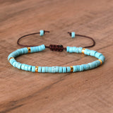 Gemstone Crystal Agate Quartz Opal Aquamarine Smooth Dragon Adjustable Beaded Bracelet Turquoise Red Green White T134